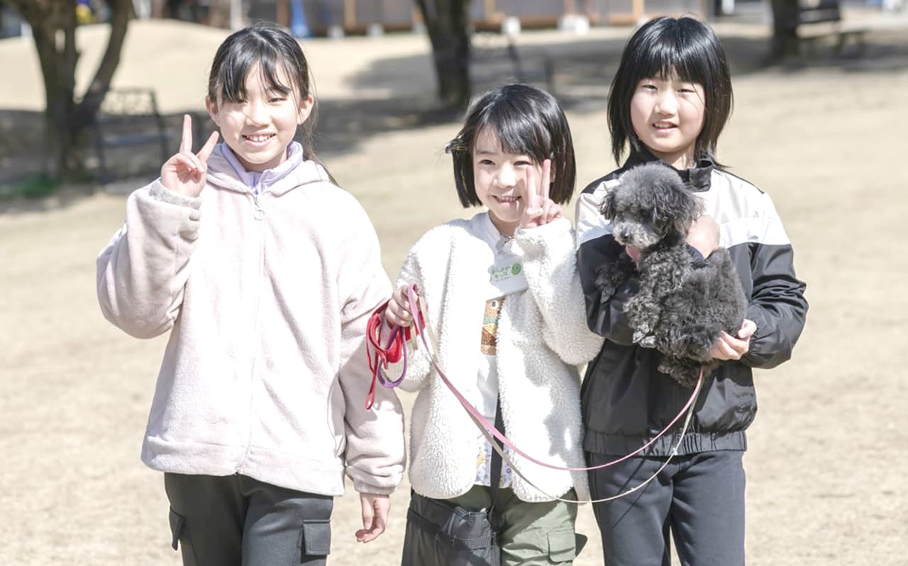 ワンちゃんとふれあおう♪