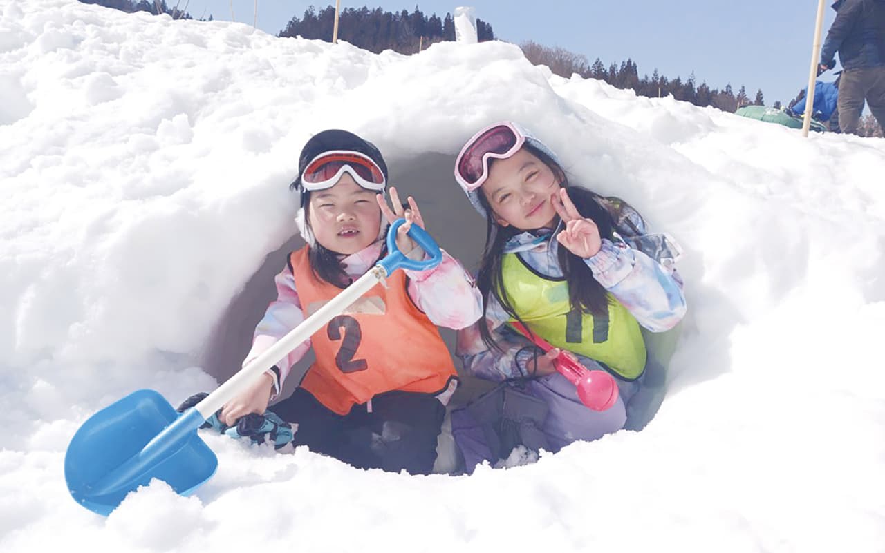 スキー場で雪遊び◇