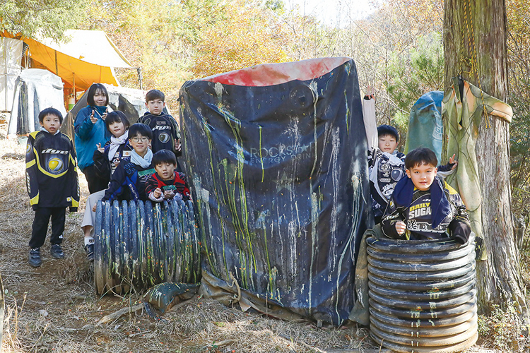 バトル前に記念撮影