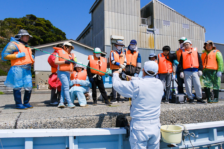 釣りのレクチャー