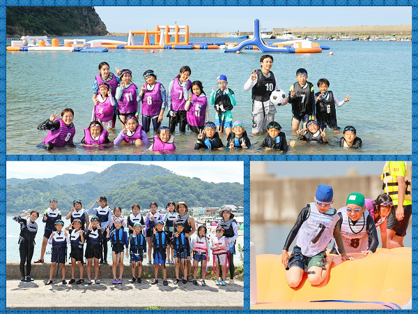 夏のマリンキャンプ2days 海上アスレチックコース