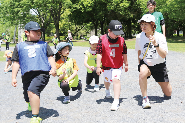 かけっこの特訓