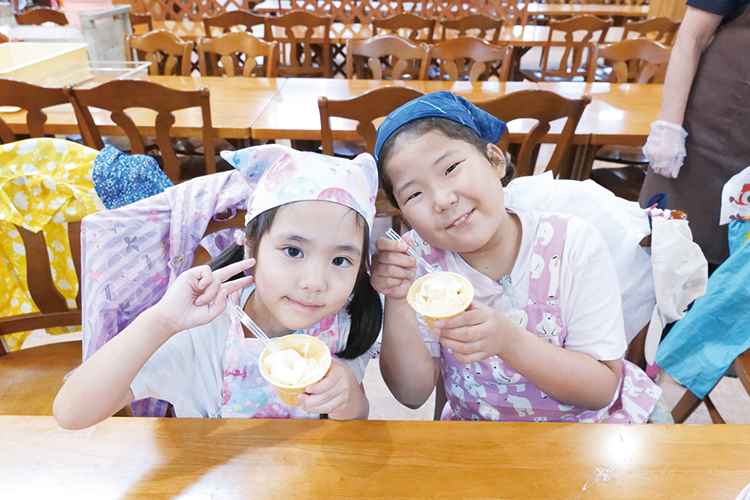 手作りアイス実食