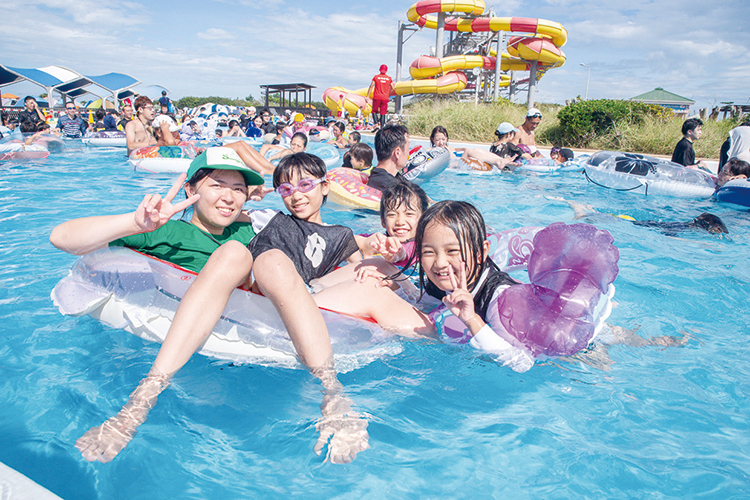 プールを満喫！