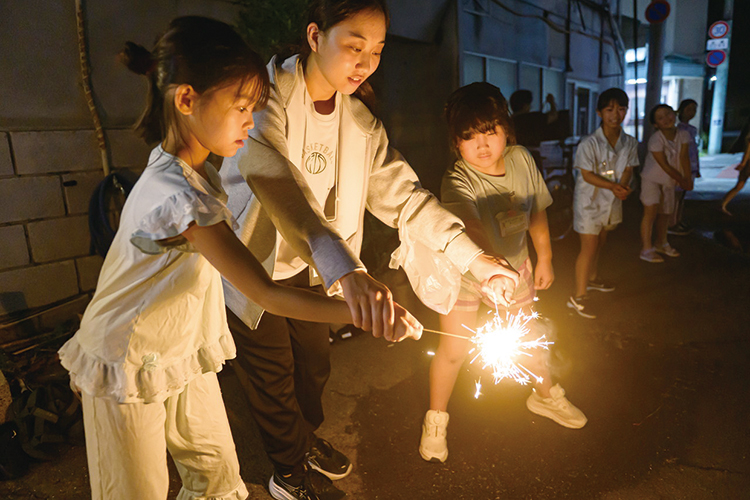 花火もするよ♪