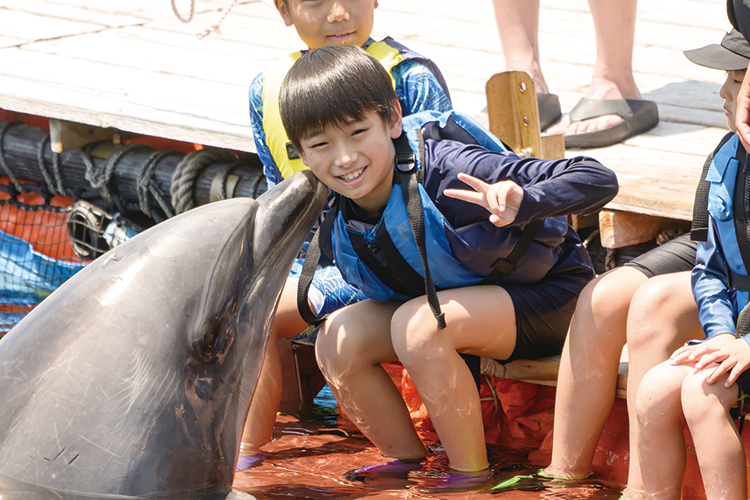 ほっぺにキス！