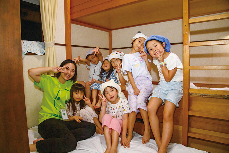 キャビンで宿泊