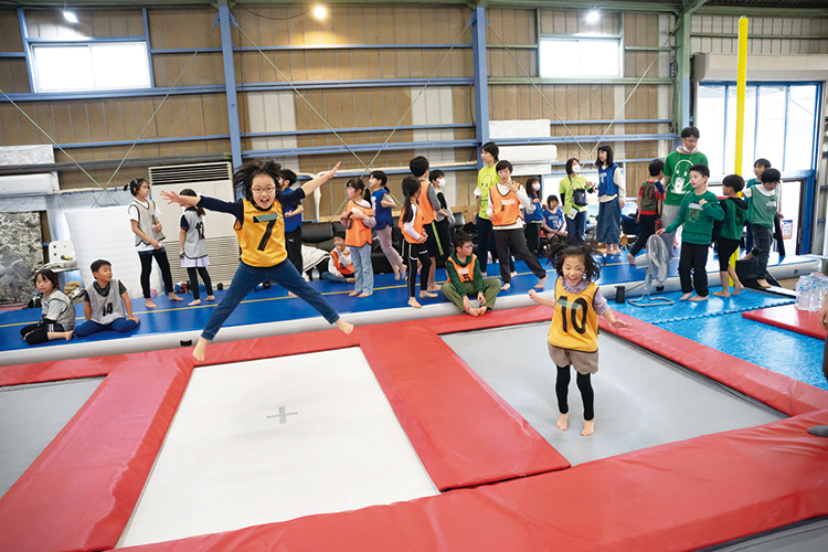 トランポリン体験