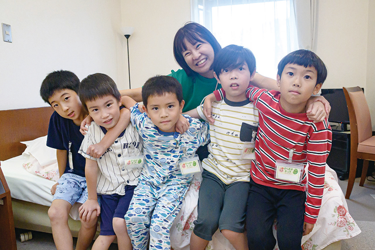 班のみんなで集合写真