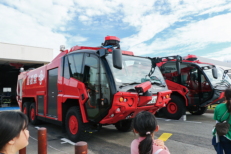 大迫力の消防車