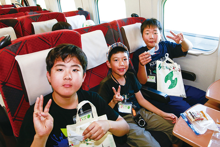 新幹線でリラックス