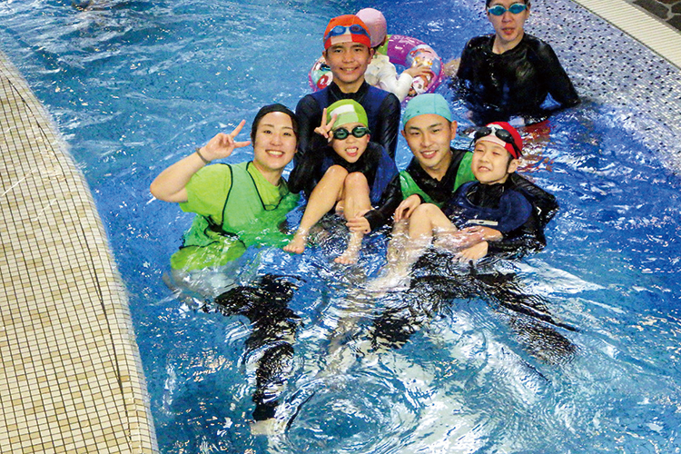 室内プール満喫